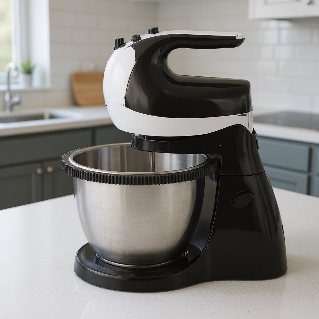 Batteur avec Bol rotatif en inox 03L 300W 05 Vitesses MultiSmart MS-HM3023