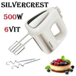 Batteur Electrique À Main 500W avec 6 vitesses +Turbo SilverCrest  - HM2002GS
