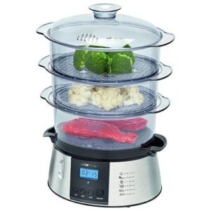 Cuiseur Vapeur Électrique En Inox 800W Clatronic DG 33547