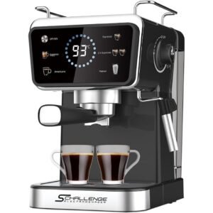 Machine A Café inox Digital 20 Bar '' Café Poudre + Cappuccino '' Schallenge AMB-021CM