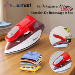 Fer À Repasser de Voyage À Vapeur Pliable 1000W Multismart MS-IR2091