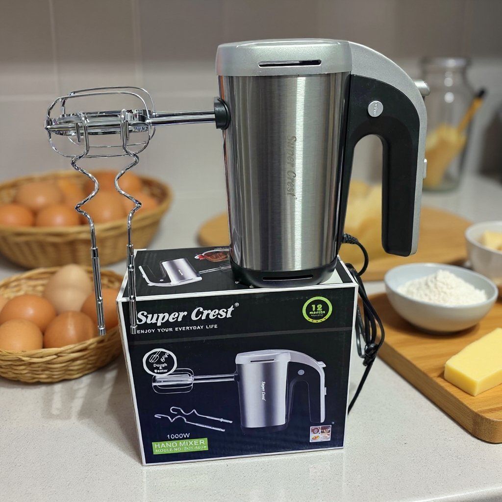 Batteur inox avec Accessoires 1000 W SuperCrest SCT-5014 – Image 2