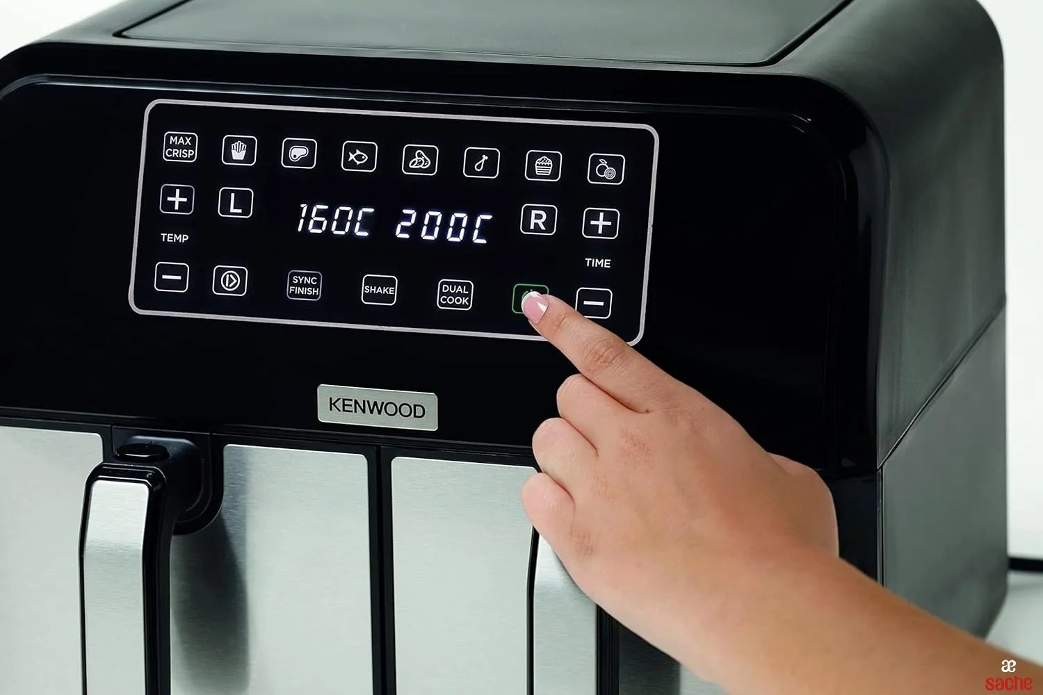 Airfryer À Double Zone Avec Écran Tactile 3L 1700W Kenwood HFM75 – Image 3