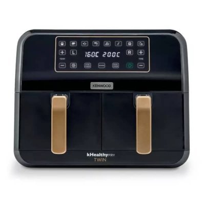 Friteuse Électrique À Air Chaud 1700W 8L Double Panier Kenwood HFP70.000BK – Image 4