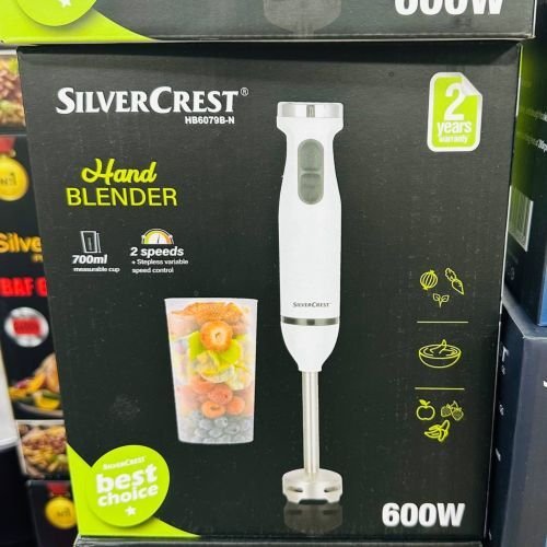 SilverCrest Bras Mixeur Inox - 600 W Avec Tasse - HB6079B-N – Image 2