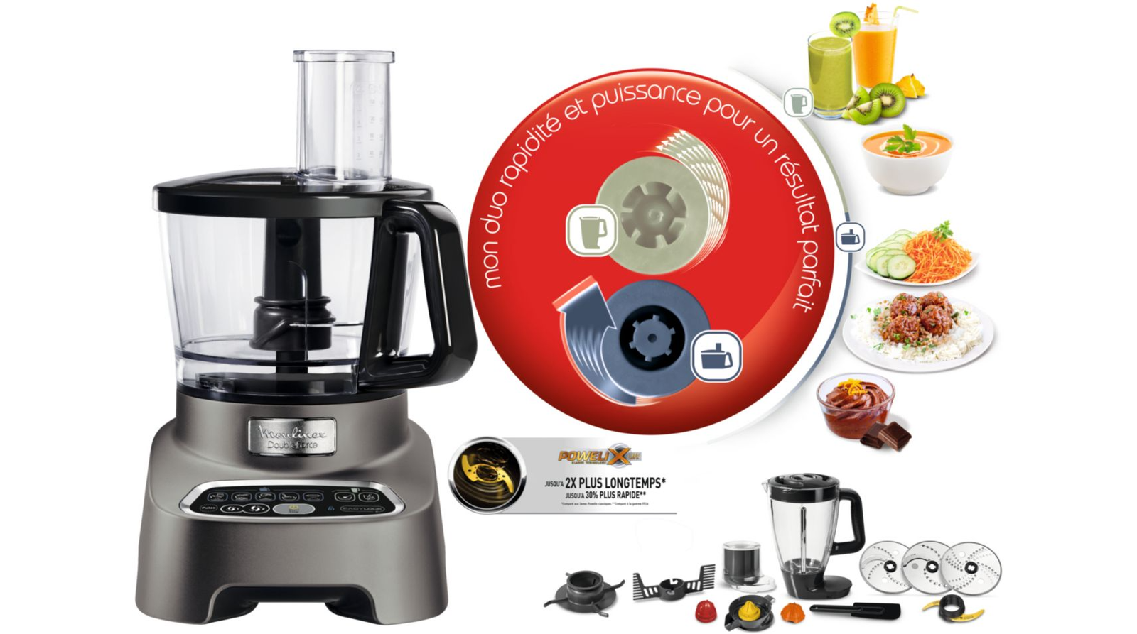 Robot 31 Fonctions 1000W Moulinex FP827E10 – Image 10