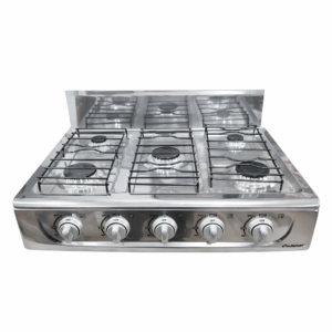 Réchaud a gaz En inox 5 Feux MultiSmart MS-GS3041 Gaz Butane