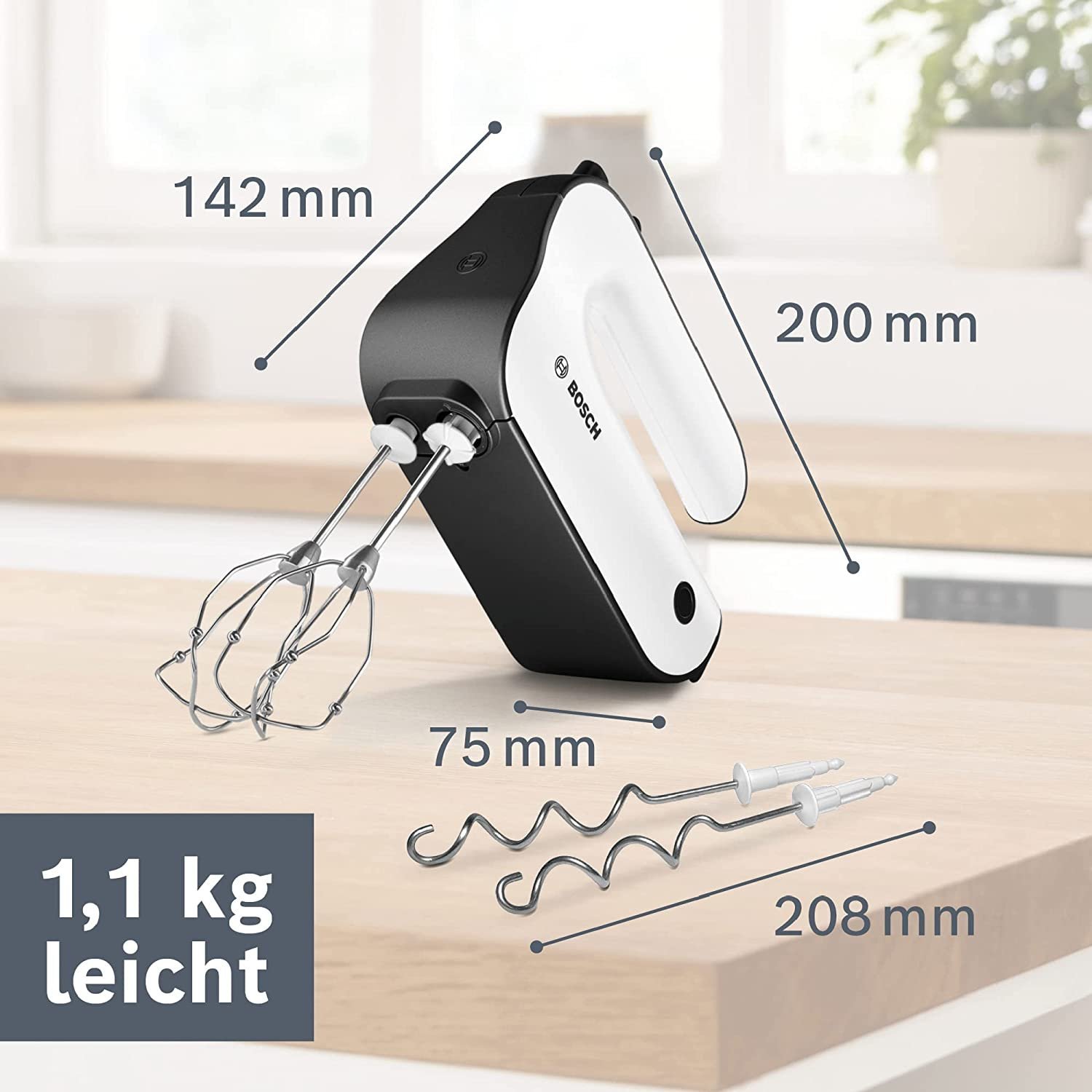 Batteur 450W Bosch MFQ2040 Noir – Image 5