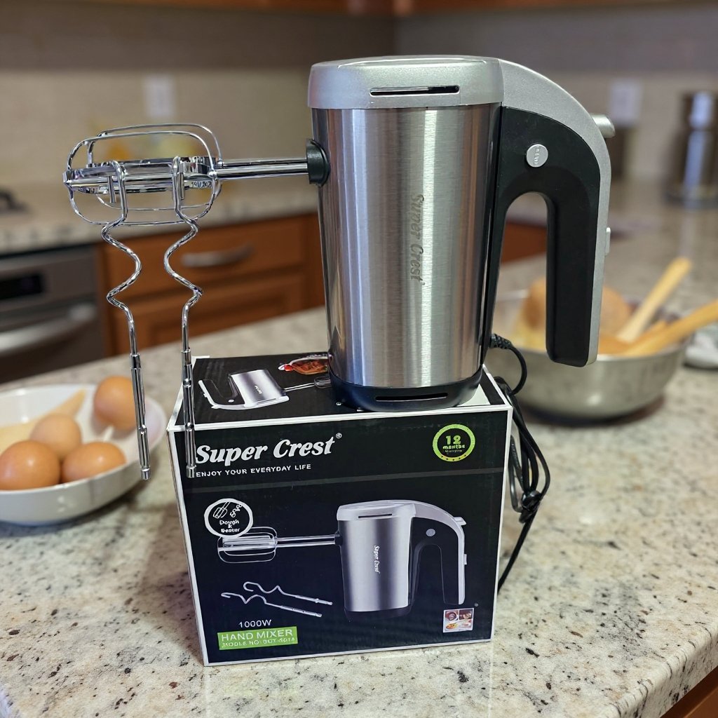 Batteur inox avec Accessoires 1000 W SuperCrest SCT-5014 – Image 3