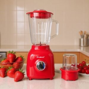 Blender En verre 2 en 1 - 1.5L - 400W MultiSmart MS-BD5215 Rouge