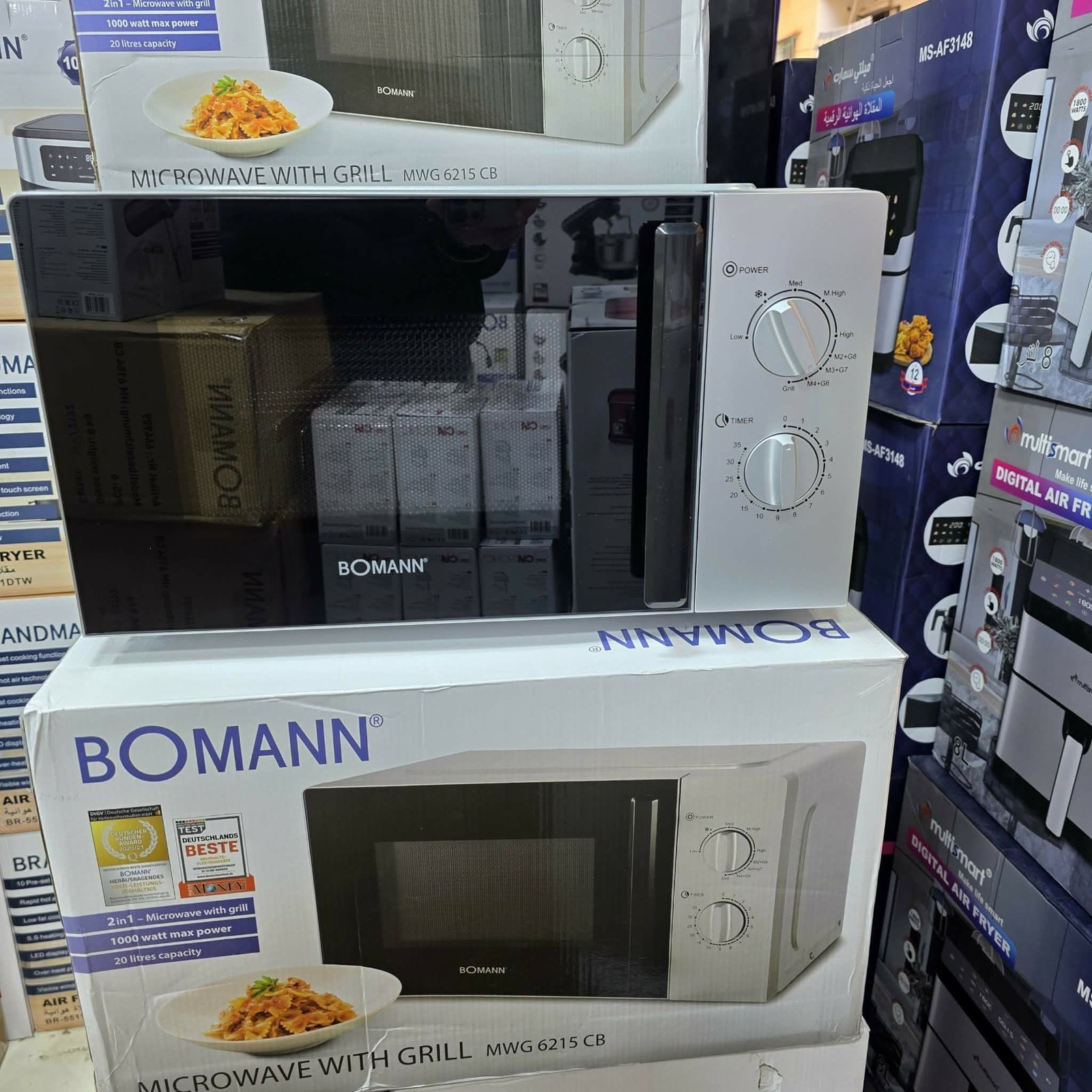 Micro-ondes Four 20L 1000W Bomann MWG 6215 CB – Image 3