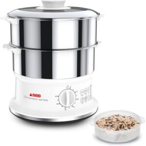 Cuiseur À Vapeur 6Litres 900w Avec 2 Bols En Inox Seb VC145100