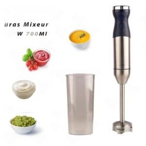 Bras Mixeur Inox Multifonction 3 en 1 - 800W  SilverCrest HB5011Y-GS10