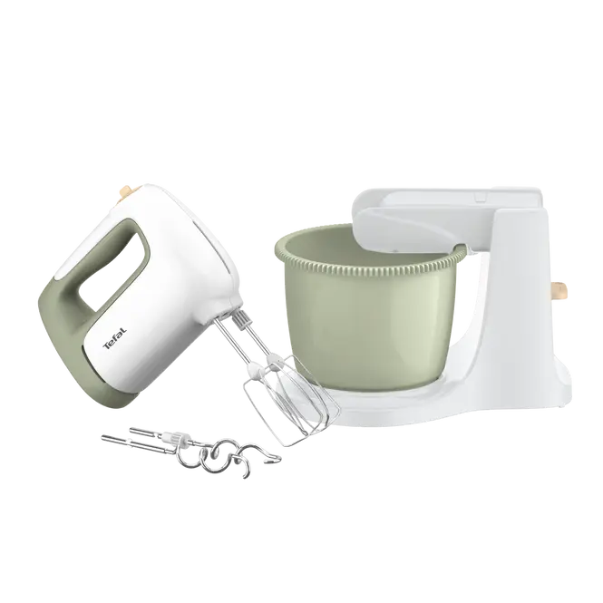 Batteur Électrique Avec Bol 2.5L 500W 5Vitesses Avec Turbo Tefal Original HT464010 – Image 3