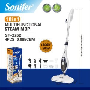 Nettoyeur a vapeur Multifonction 10 en 1 - 1500W Multi-usage tapis - bois - sol - Cuisine -  Sonifer SF-2252