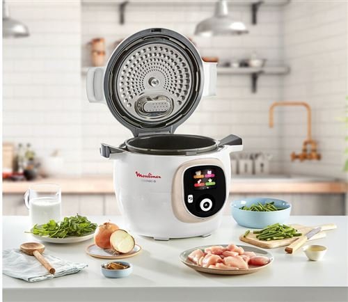 Cookeo Blanc Moulinex 180 recettes 1600W Original Ref CE85BA10 – Image 5