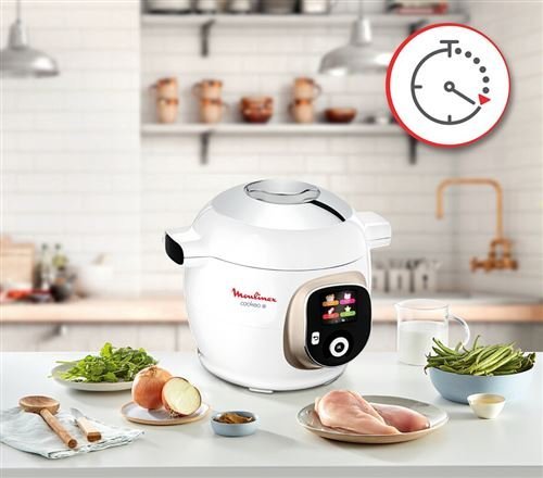 Cookeo Blanc Moulinex 180 recettes 1600W Original Ref CE85BA10 – Image 7