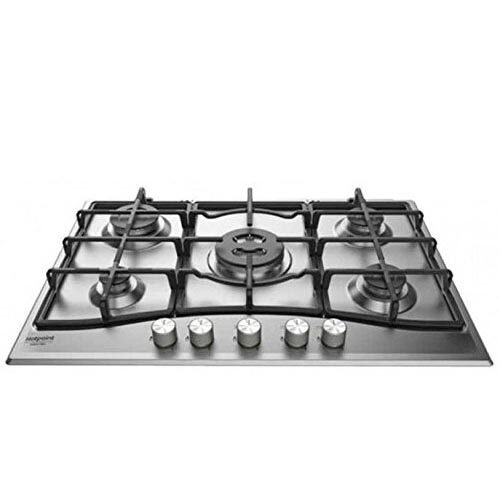 Plaques de cuisson à gaz encastrables 75 cm Hotpoint Ariston PCN 751 T/IX/HA