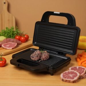 Panineuse inox L Pour 2 Sandwich Panini / 1 Tacos 900W MultiSmart MS-SW1201