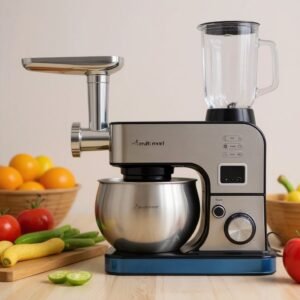 Robot Pétrin Multifonctions 5EN1 Multismart – 1500W 5L – Avec Blender Et Hachoir MS-SM3115