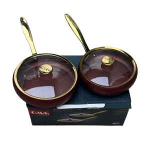 Série 02 Sauteuses avec couvercle En Granit OMS Qualité 1er Choix