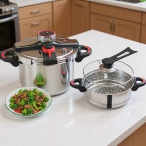 Cocotte Minute 08L 2 en 1 en Inox 18/10 avec minuterie Unipro Original UP-CM8M Qualité 1er choix