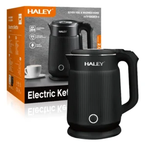Bouilloire électrique Sans Fil en inox 2L 1500W Noir Haley HY-8964