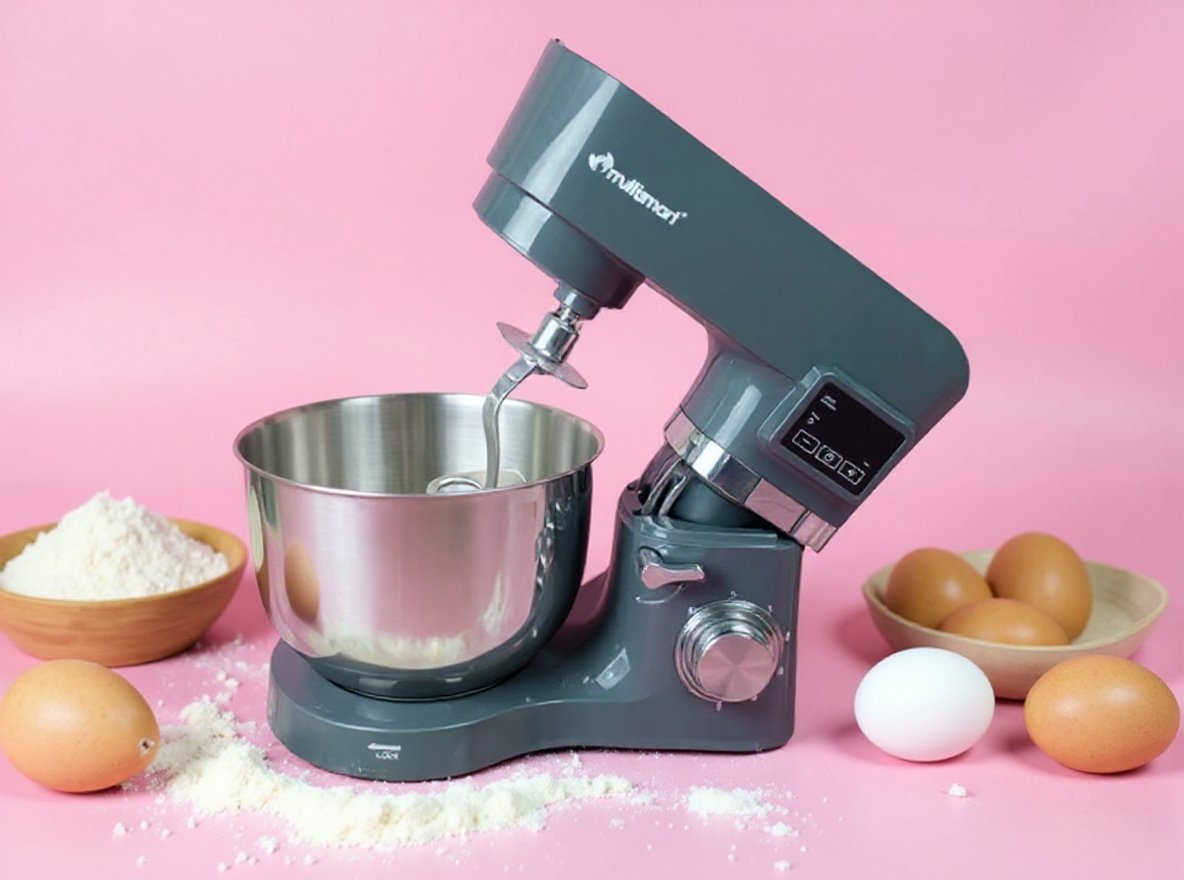 Robot Pétrin 6.2L 1500W avec 03 accessoires et afficheur LCD Multismart MS-SM2106 – Image 3