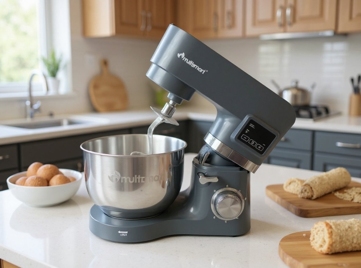 Robot Pétrin 6.2L 1500W avec 03 accessoires et afficheur LCD Multismart MS-SM2106